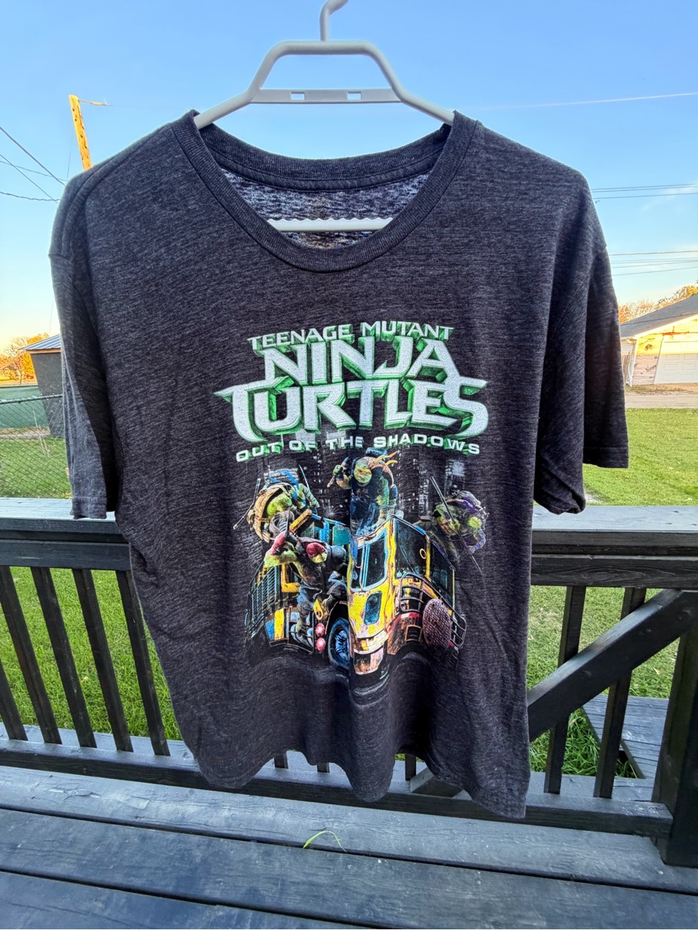 Teenage Mutant Ninja Turtles Black Graphic Tee - Out of the Shadows